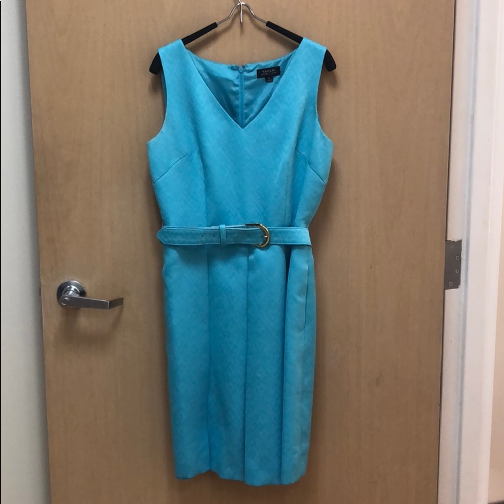 Tahari belted Dress